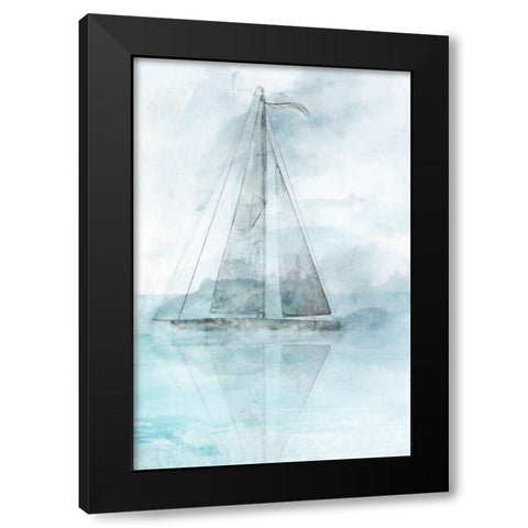 Sailing Boat II  Black Modern Wood Framed Art Print by Roko, Ken