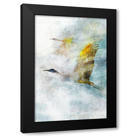 Crane Flight I Black Modern Wood Framed Art Print by Roko, Ken