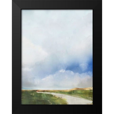 Above the Clouds I Black Modern Wood Framed Art Print by Roko, Ken