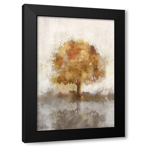 Auburn Breeze II Black Modern Wood Framed Art Print with Double Matting by Roko, Ken
