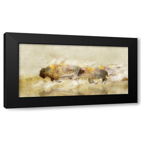 One With The Herd IÂ  Black Modern Wood Framed Art Print by Roko, Ken