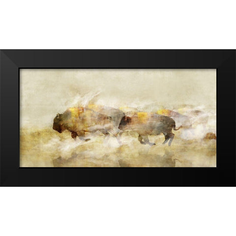 One With The Herd IÂ  Black Modern Wood Framed Art Print by Roko, Ken