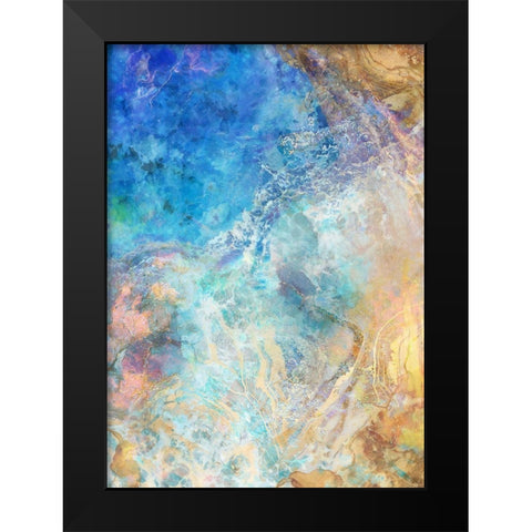 Oceanic Gold II Black Modern Wood Framed Art Print by Roko, Ken