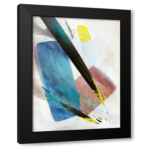 Colour Pathway I  Black Modern Wood Framed Art Print by Roko, Ken