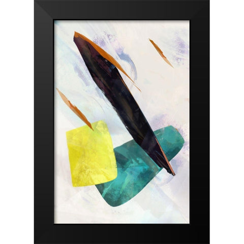 Colour Pathway II Black Modern Wood Framed Art Print by Roko, Ken