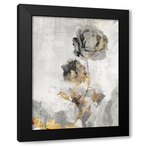 Black Roses I Black Modern Wood Framed Art Print by Roko, Ken