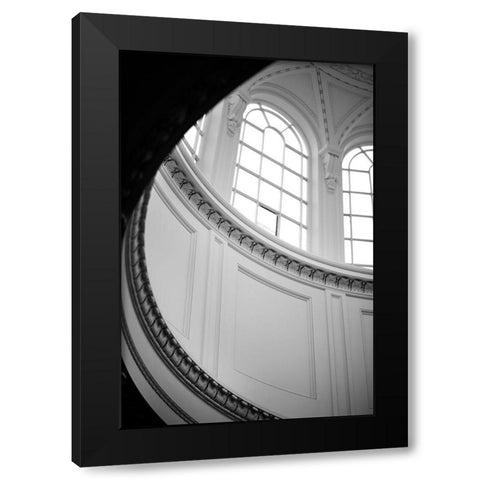 Upwards Black Modern Wood Framed Art Print by Millet, Karyn