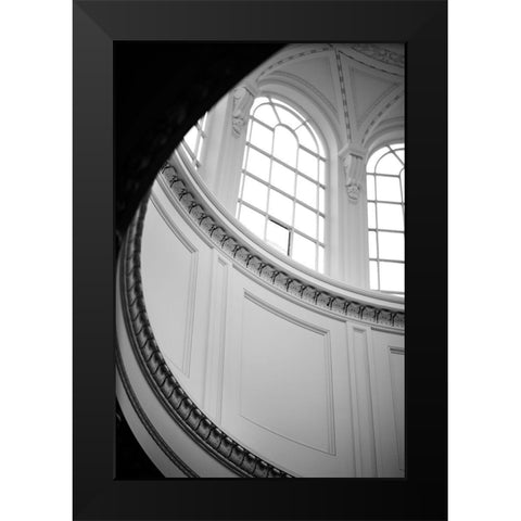 Upwards Black Modern Wood Framed Art Print by Millet, Karyn
