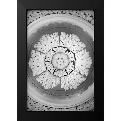 Latticary Black Modern Wood Framed Art Print by Millet, Karyn