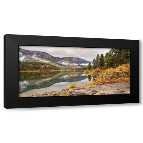 Mountain Mist I  Black Modern Wood Framed Art Print by Robertson, Leda