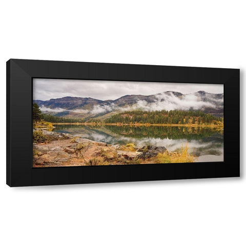 Mountain Mist II   Black Modern Wood Framed Art Print by Robertson, Leda