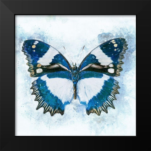 Flying Through Color Black Modern Wood Framed Art Print by Robertson, Leda