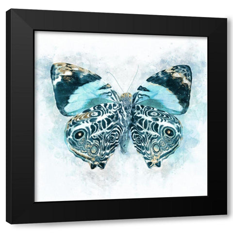 Winged Beauty Black Modern Wood Framed Art Print with Double Matting by Robertson, Leda