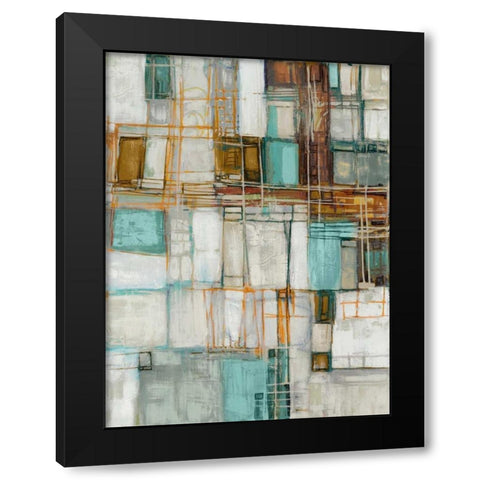 Midnight Waltz II Black Modern Wood Framed Art Print with Double Matting by Mirabelli, Lori