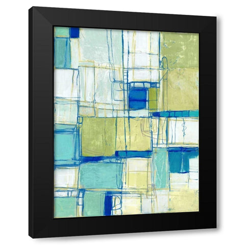 Shall We Dance Black Modern Wood Framed Art Print by Mirabelli, Lori