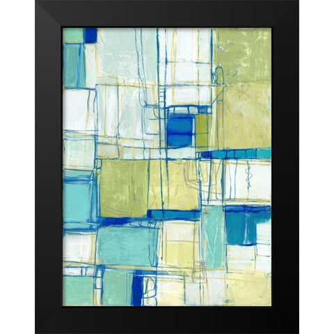 Shall We Dance Black Modern Wood Framed Art Print by Mirabelli, Lori