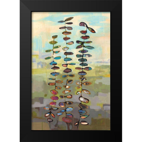 Garden Ombre Black Modern Wood Framed Art Print by Colden, Jane