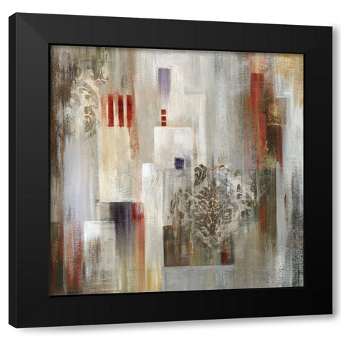 Joya Black Modern Wood Framed Art Print with Double Matting by Lera
