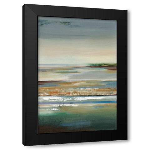 Swept Away Black Modern Wood Framed Art Print with Double Matting by Lera