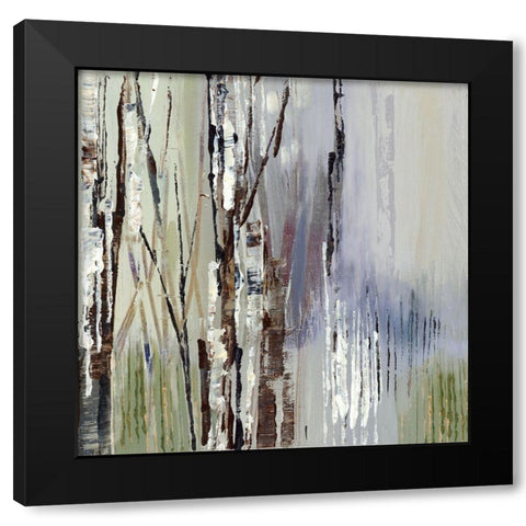 Purple Rain I Black Modern Wood Framed Art Print by Lera