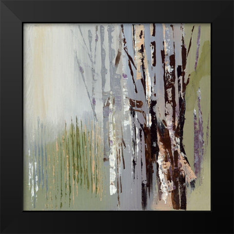 Purple Rain II Black Modern Wood Framed Art Print by Lera