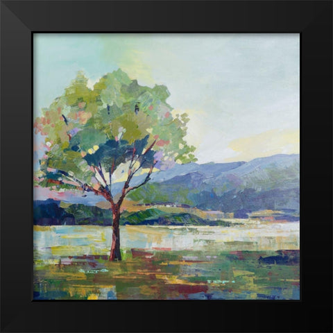 Solitude Black Modern Wood Framed Art Print by Mravyan, Valeria