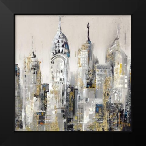 New York II Black Modern Wood Framed Art Print by Mravyan, Valeria