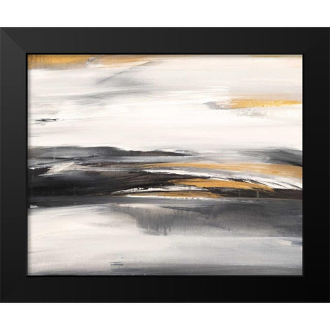 Gold Rush I Black Modern Wood Framed Art Print by Mravyan, Valeria