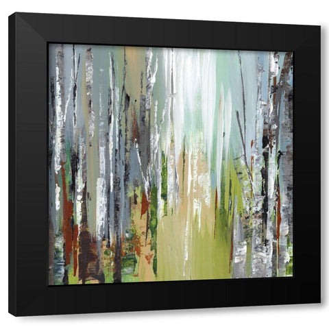 Woodland Pathway I Black Modern Wood Framed Art Print by Mravyan, Valeria