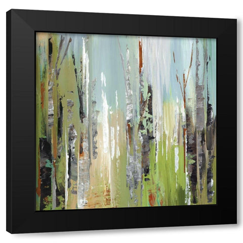 Woodland Pathway II Black Modern Wood Framed Art Print with Double Matting by Mravyan, Valeria