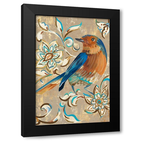 Tweet I Black Modern Wood Framed Art Print with Double Matting by Mravyan, Valerie