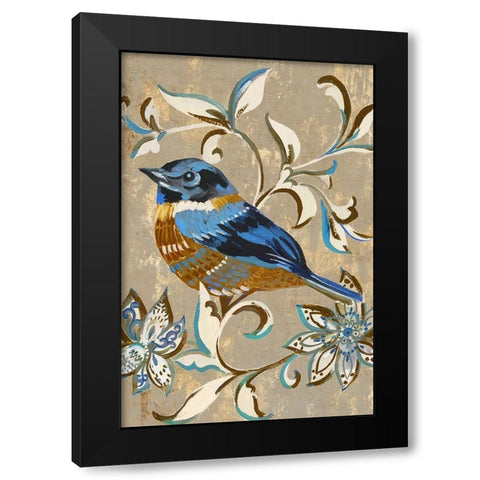Tweet II Black Modern Wood Framed Art Print by Mravyan, Valerie