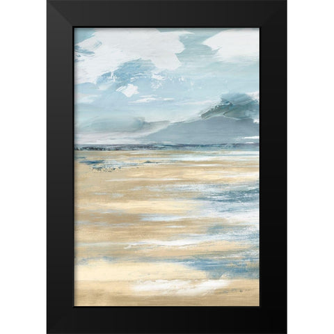 Beach Stop I  Black Modern Wood Framed Art Print by Lera