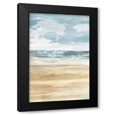 Beach Stop II  Black Modern Wood Framed Art Print with Double Matting by Lera