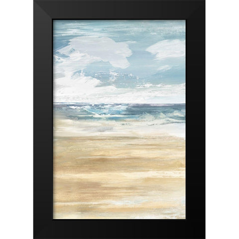 Beach Stop II  Black Modern Wood Framed Art Print by Lera