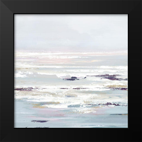 Purple Tides I Black Modern Wood Framed Art Print by Mravyan, Valeria
