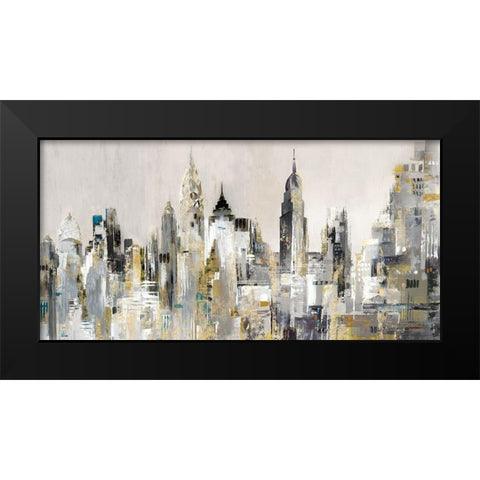 New York, New York  Black Modern Wood Framed Art Print by Mravyan, Valeria