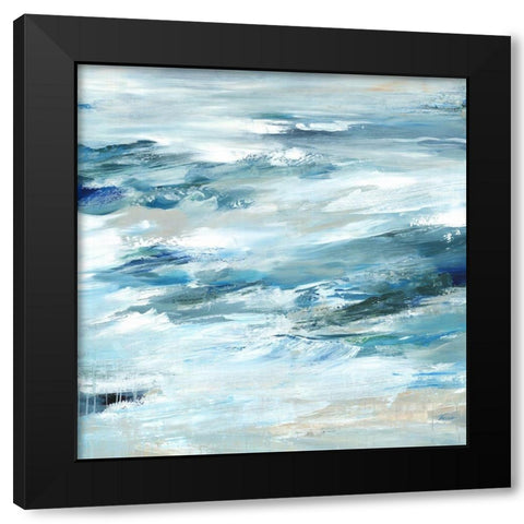 Impacted Black Modern Wood Framed Art Print with Double Matting by Lera
