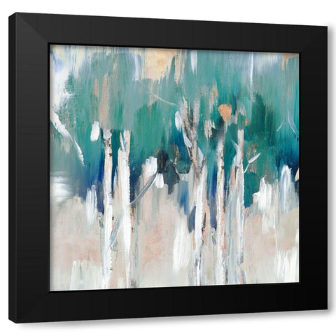 Lineament II  Black Modern Wood Framed Art Print with Double Matting by Lera