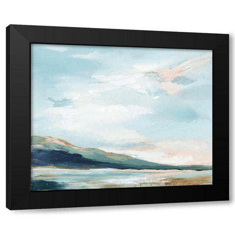 Timeless Sea Breath Black Modern Wood Framed Art Print by Lera