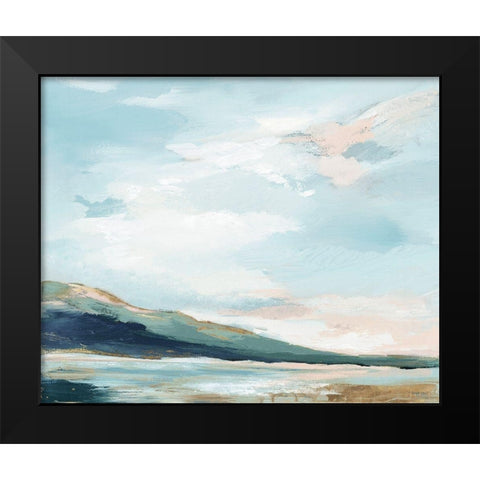 Timeless Sea Breath Black Modern Wood Framed Art Print by Lera