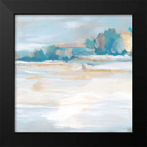 Finding Calmness Black Modern Wood Framed Art Print by Lera