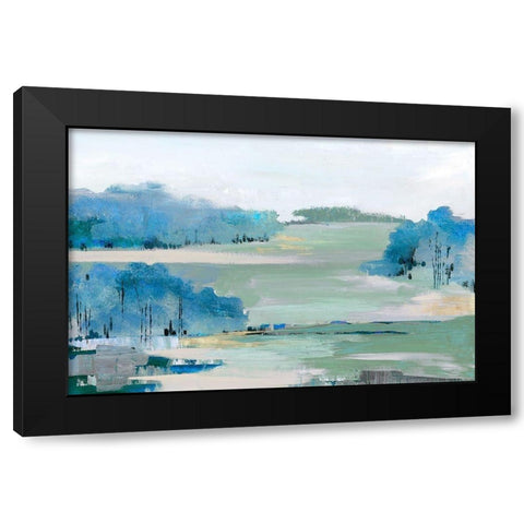 The Walk Across Black Modern Wood Framed Art Print by Lera
