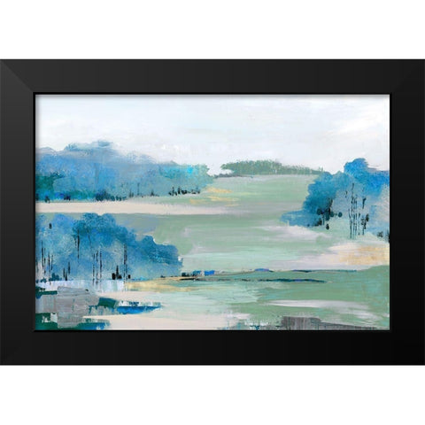 The Walk Across Black Modern Wood Framed Art Print by Lera