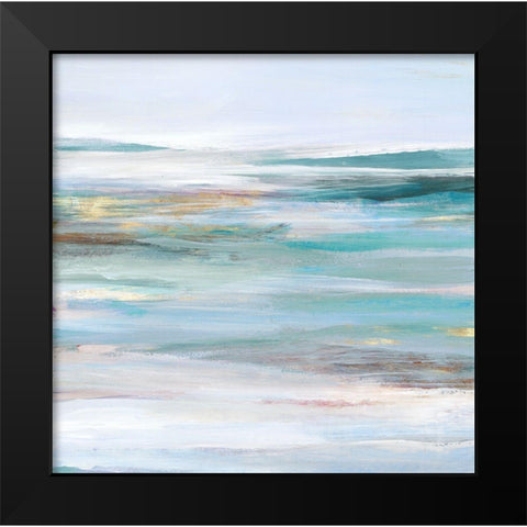 Tidal Flow II Black Modern Wood Framed Art Print by Lera