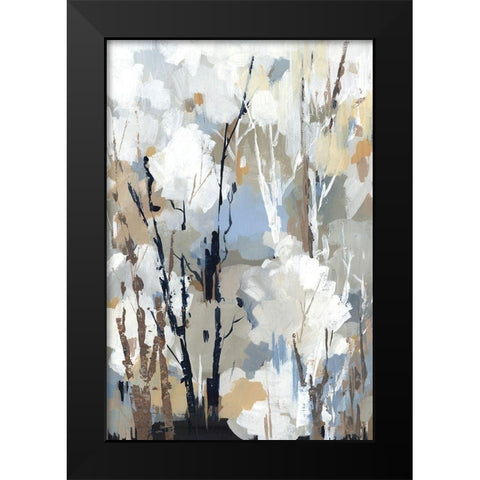 Silversong Birch II Black Modern Wood Framed Art Print by Lera
