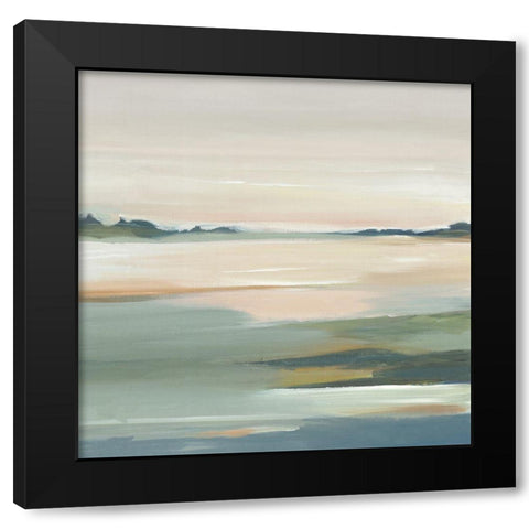 The Calm II Black Modern Wood Framed Art Print with Double Matting by Lera