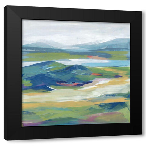 Roaring Prarie  Black Modern Wood Framed Art Print with Double Matting by Lera