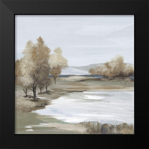 Quiet Serenity  Black Modern Wood Framed Art Print by Lera