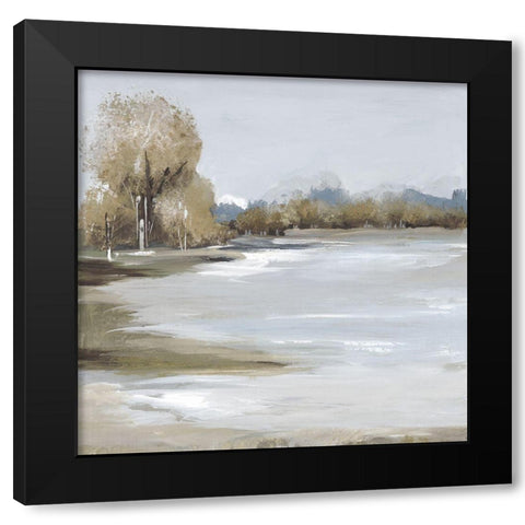 Tree Breeze  Black Modern Wood Framed Art Print with Double Matting by Lera